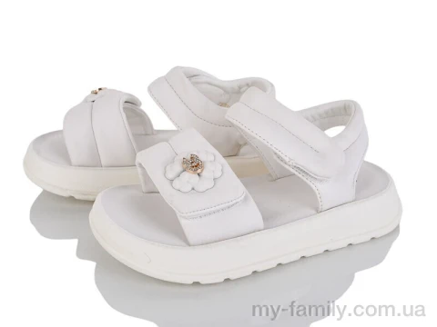 Босоніжки штучна шкіра білий діти дівчинка, Взуття оптом діти