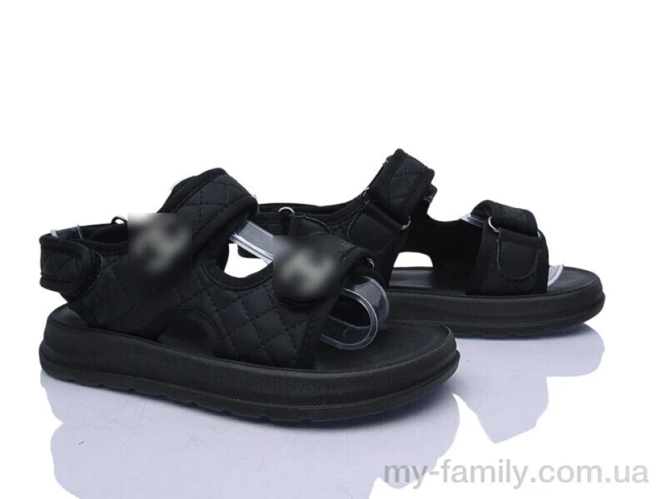 Босоніжки штучна шкіра чорний діти дівчинка, Взуття оптом діти