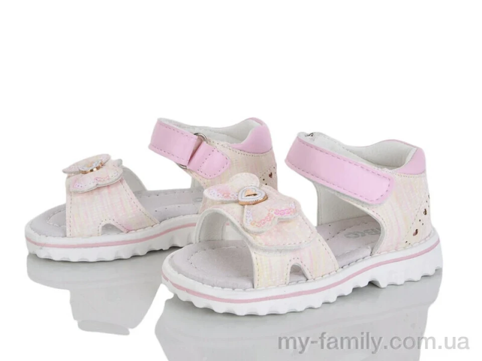 Босоніжки штучна шкіра рожевий діти дівчинка, Взуття оптом діти