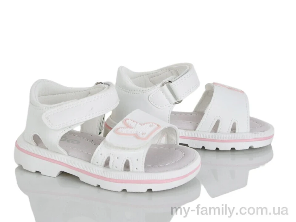 Босоніжки штучна шкіра білий діти дівчинка, Взуття оптом діти