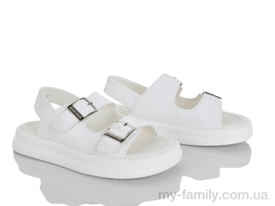 Босоніжки штучна шкіра білий діти дівчинка, Взуття оптом діти