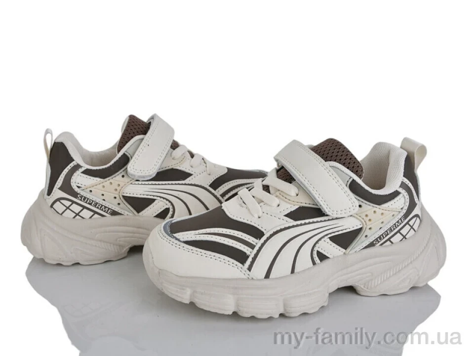 Кросівки штучна шкіра бежевий діти унісекс, Дитячі кросівки оптом