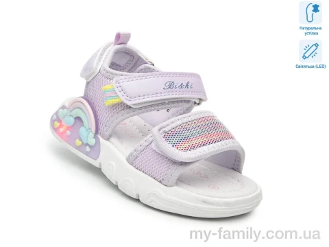 Босоножки текстиль фиолетовый дети девочка, Взуття оптом дети