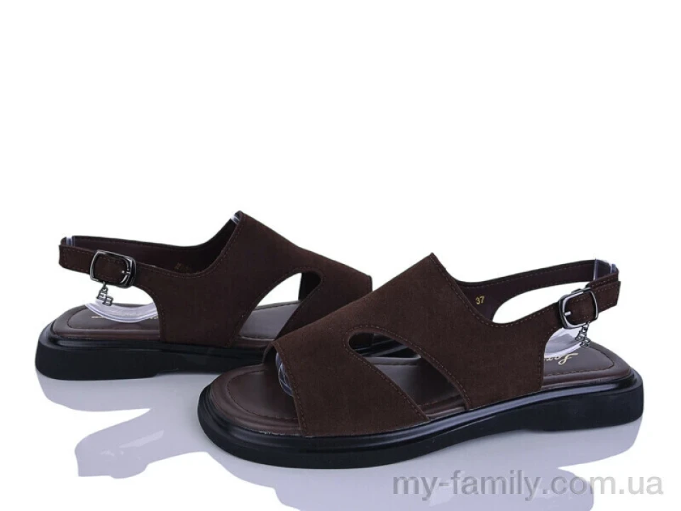 Босоніжки штучна замша коричневий жінки -, Жіночі босоніжки оптом