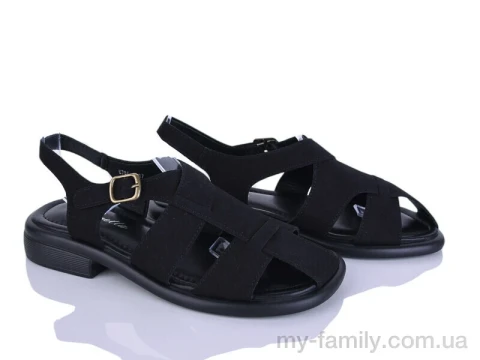 Босоніжки штучна замша чорний жінки -, Жіночі босоніжки оптом