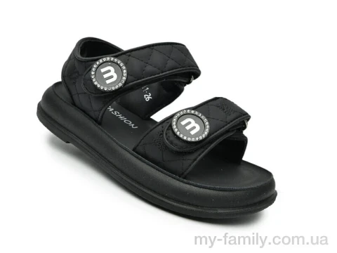 Босоніжки штучна шкіра чорний діти дівчинка, Взуття оптом діти