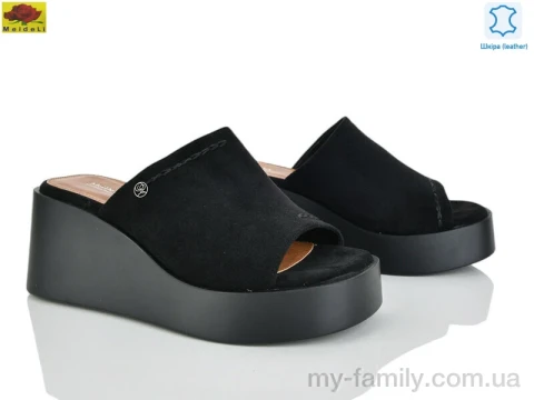 Шльопанці натуральна замша чорний жінки -, Жіночі шльопанці оптом