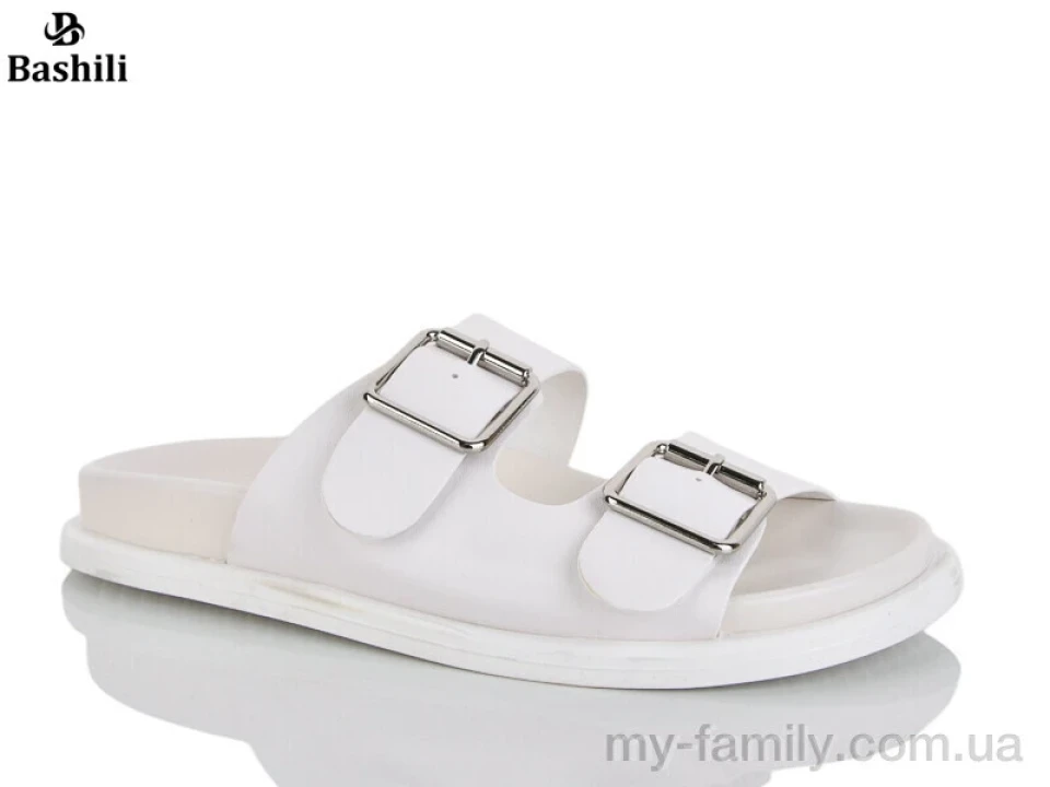 Шльопанці штучна шкіра білий жінки -, Жіночі шльопанці оптом