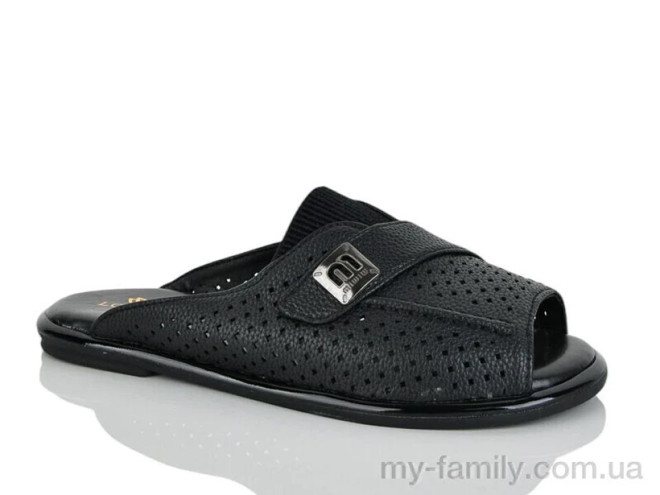 Шльопанці штучна шкіра чорний жінки -, Жіночі шльопанці оптом