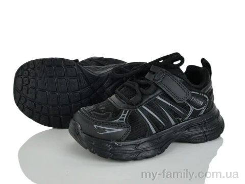 Кросівки штучна шкіра чорний діти унісекс, Дитячі кросівки оптом