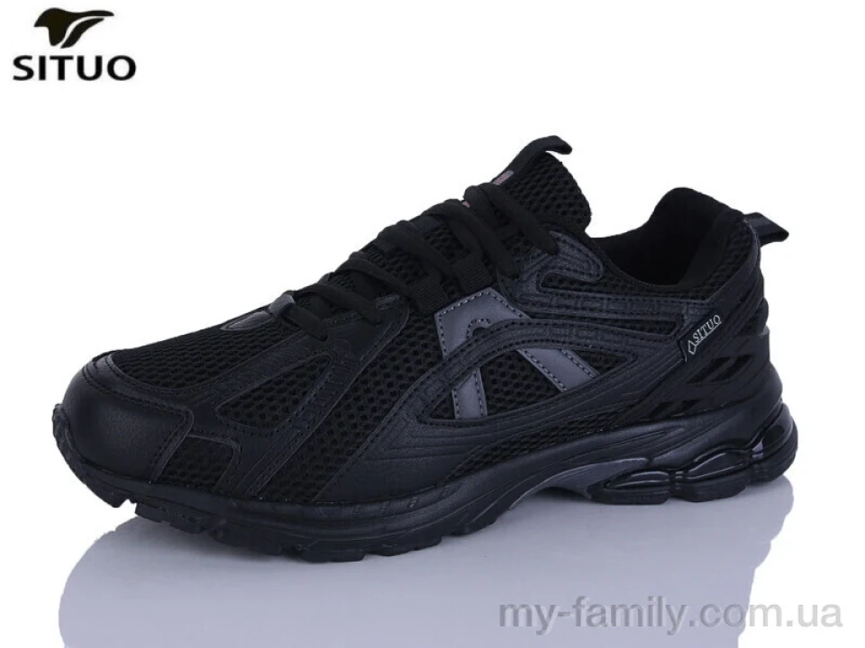 Кросівки штучна шкіра-текстиль чорний чоловіки -, Чоловічі кросівки оптом