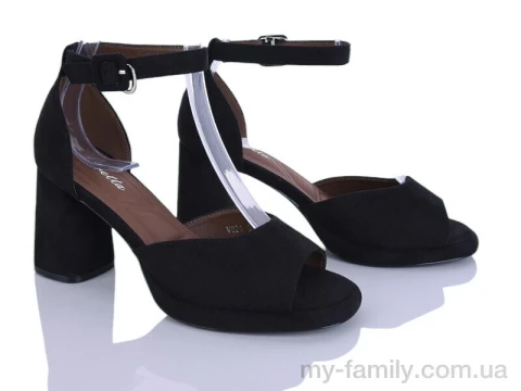 Босоніжки штучна замша чорний жінки -, Жіночі босоніжки оптом