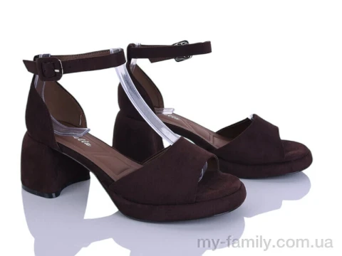 Босоніжки штучна замша коричневий жінки -, Жіночі босоніжки оптом