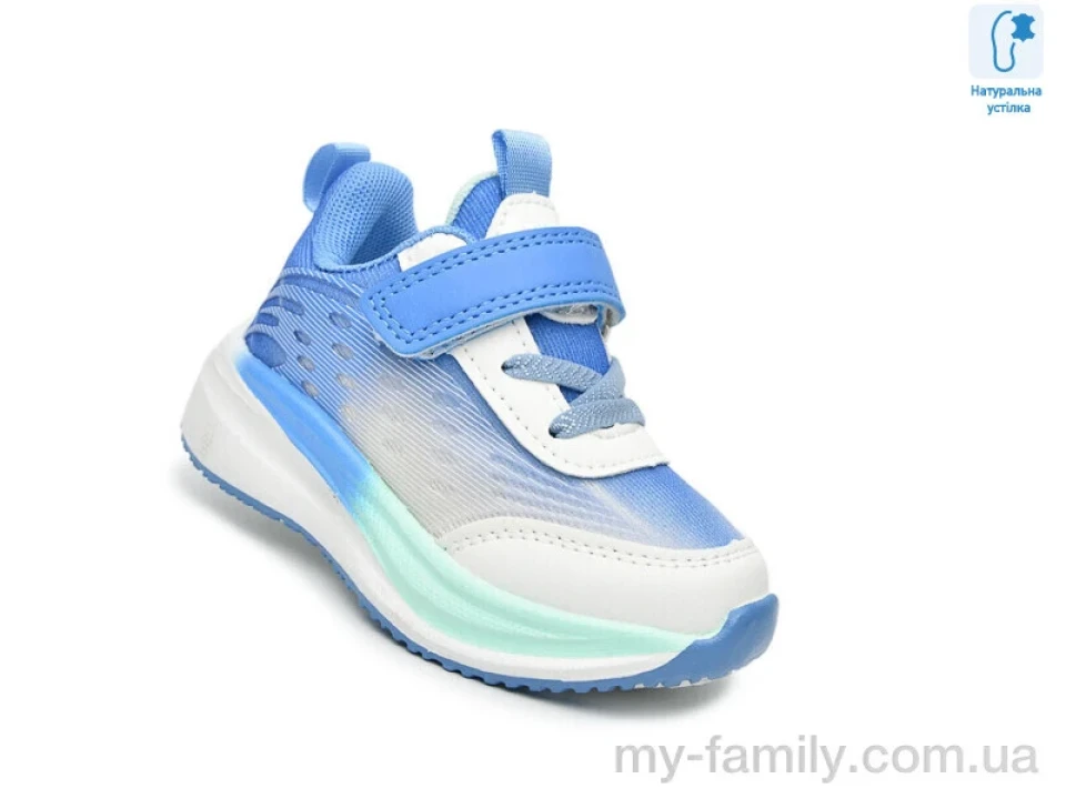 Кросівки штучна шкіра-текстиль блакитний діти унісекс, Дитячі кросівки оптом