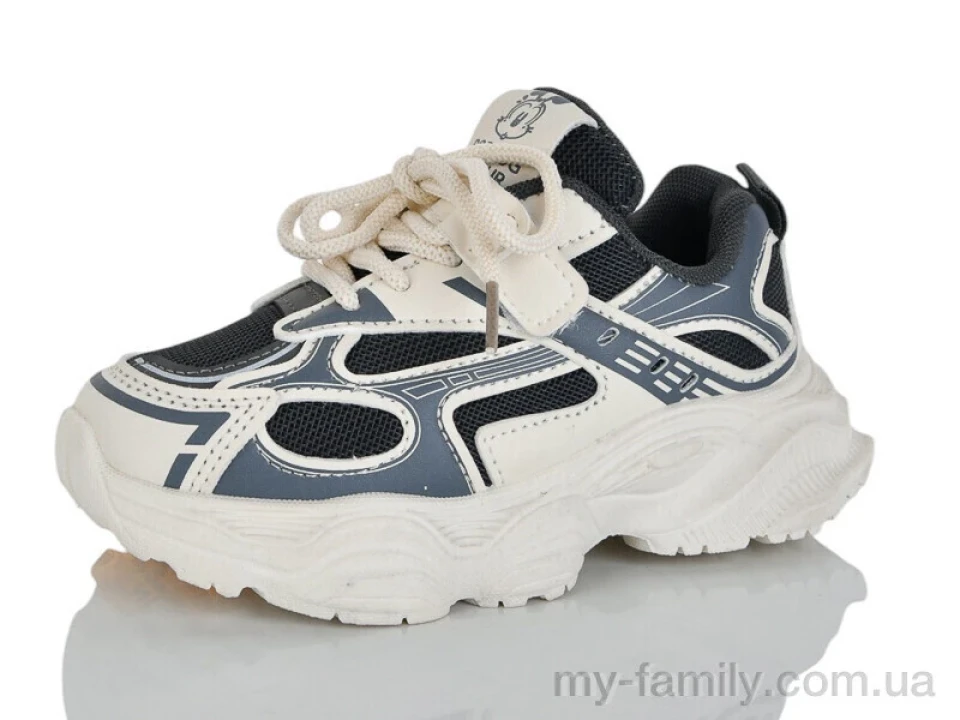 Кросівки штучна шкіра-текстиль сірий діти унісекс, Дитячі кросівки оптом