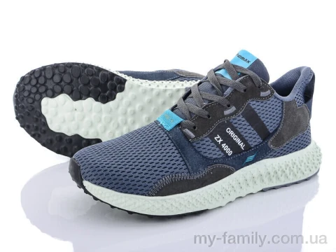 Кросівки штучна замша-текстиль синій чоловіки -, Чоловічі кросівки оптом