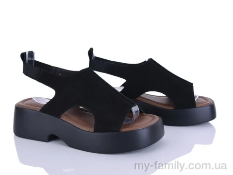 Босоніжки штучна замша чорний жінки -, Жіночі босоніжки оптом