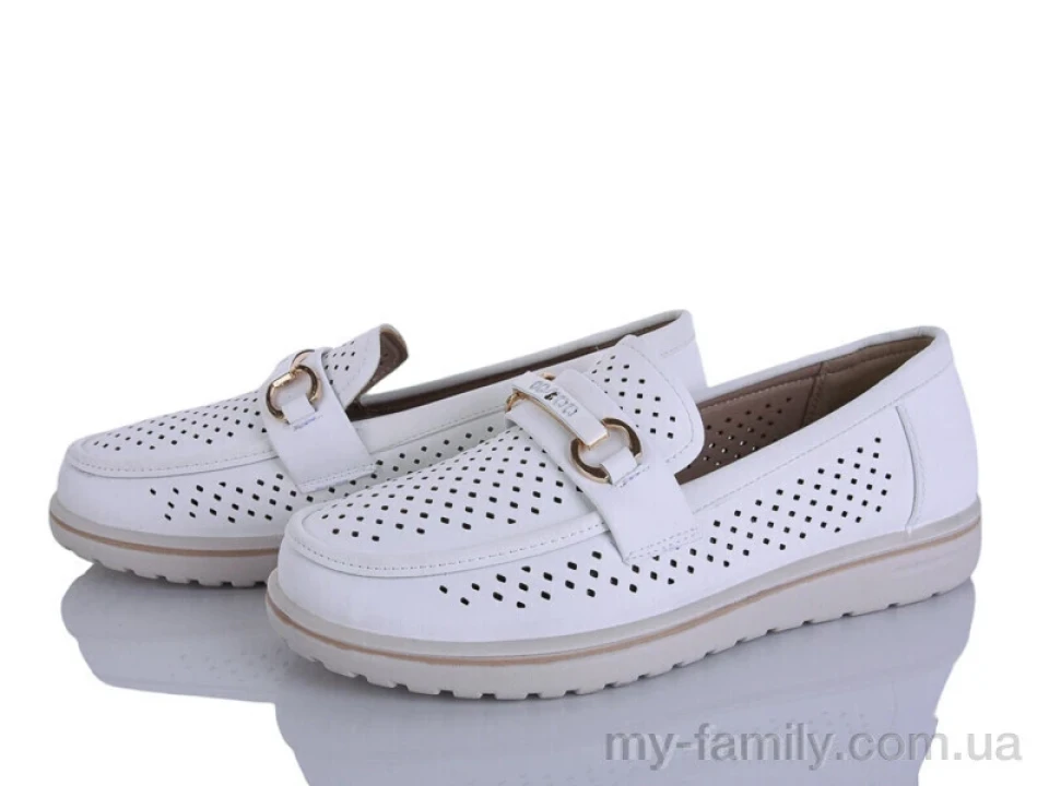 Туфлі штучна шкіра білий жінки -, Туфлі жіночі оптом