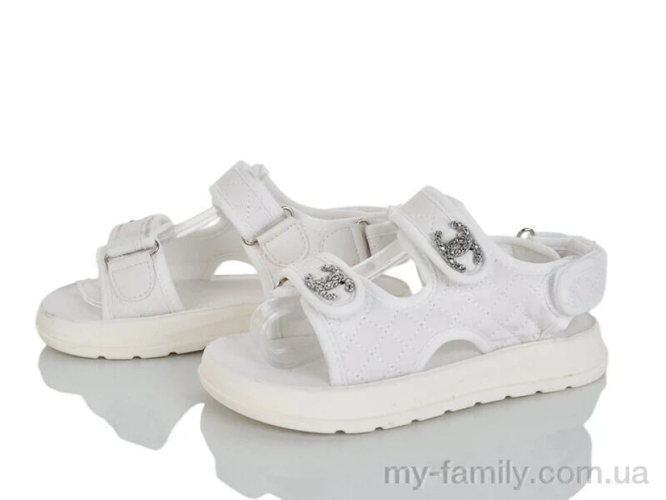 Босоніжки штучна шкіра білий діти дівчинка, Взуття оптом діти