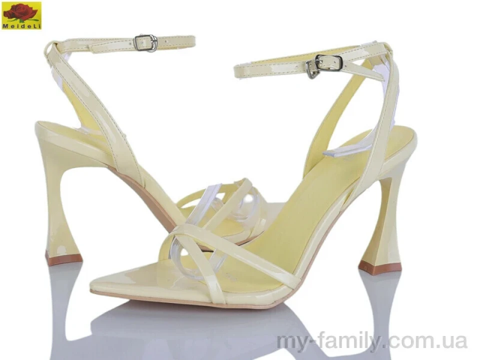 Босоніжки штучний лак жовтий жінки -, Жіночі босоніжки оптом