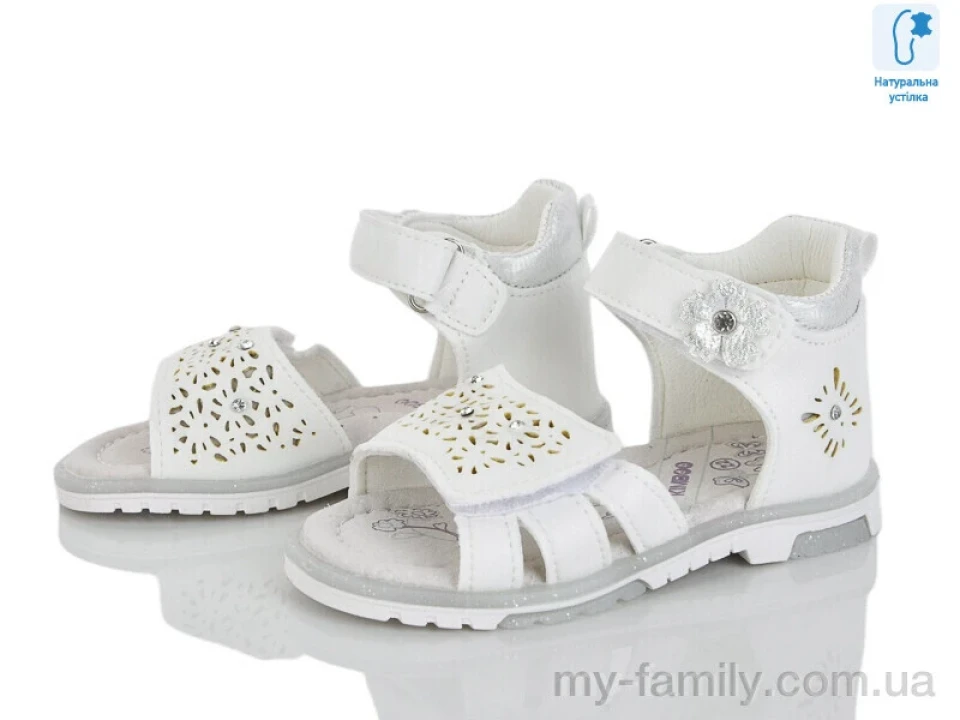 Босоніжки штучна шкіра білий діти дівчинка, Взуття оптом діти