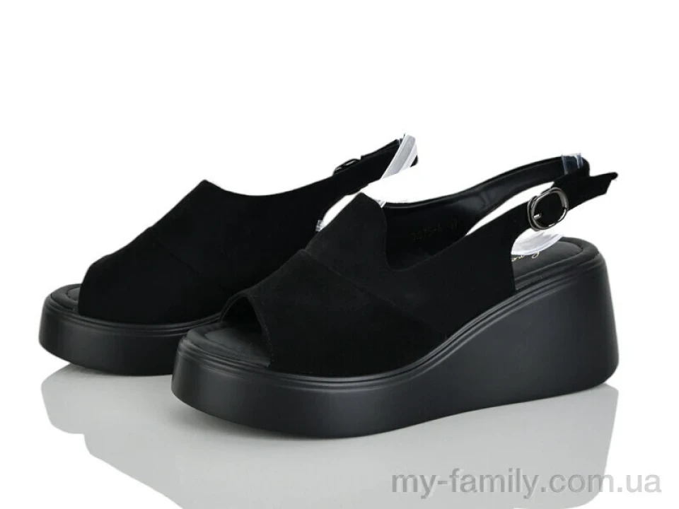 Босоніжки штучна замша чорний жінки -, Жіночі босоніжки оптом