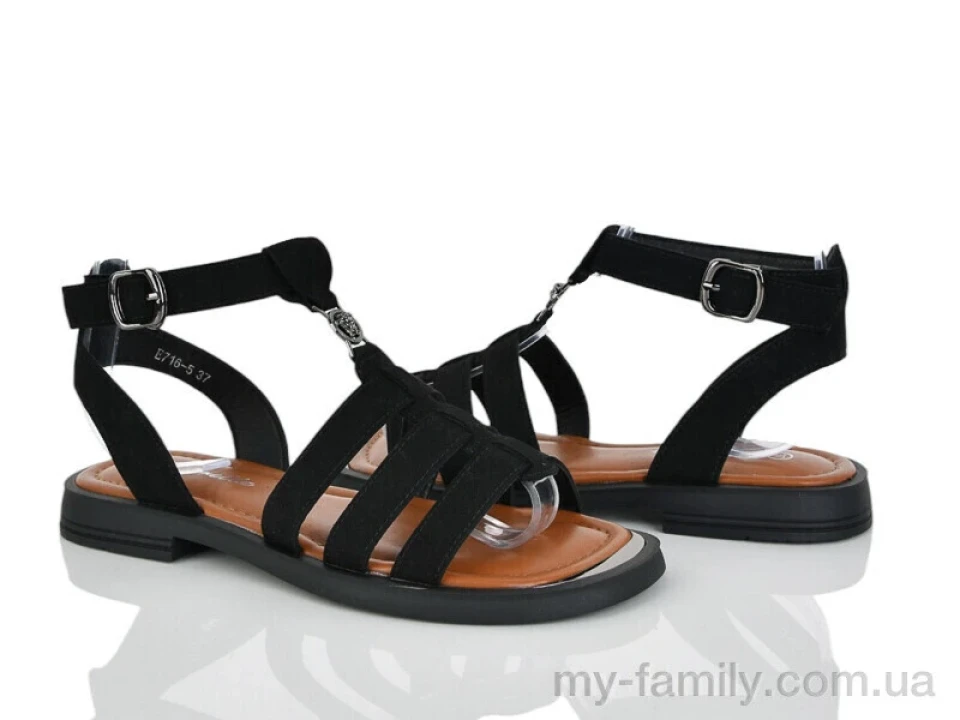 Босоніжки штучна замша чорний жінки -, Жіночі босоніжки оптом