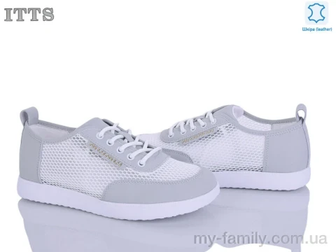 Кросівки натуральна шкіра-текстиль сірий жінки -, Жіночі кросівки оптом