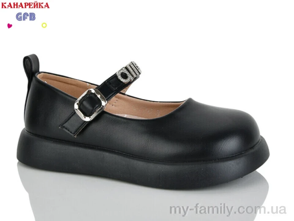 Туфлі штучна шкіра чорний діти дівчинка, Дитячі туфлі оптом