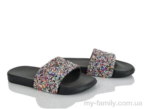 Шльопанці штучний матеріал чорний діти дівчинка, Дитячі шльопанці оптом