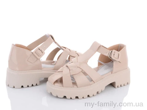 Босоножки искусственный лак бежевый дети девочка, Взуття оптом дети
