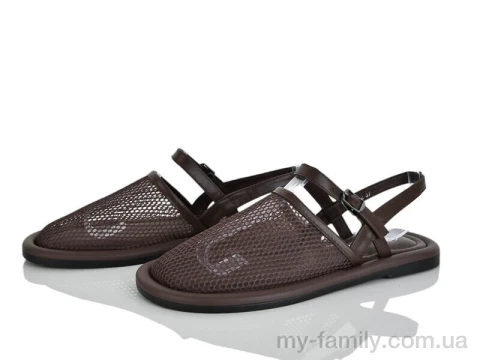 Босоніжки штучна шкіра-текстиль коричневий жінки -, Жіночі босоніжки оптом