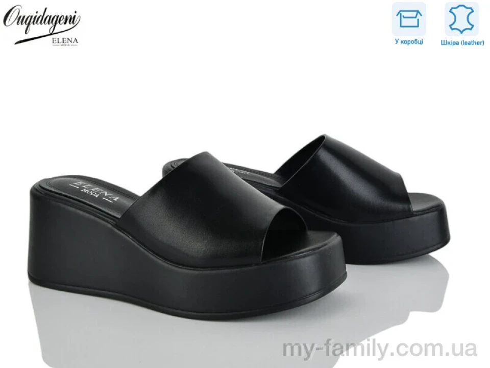 Шльопанці натуральна шкіра чорний жінки -, Жіночі шльопанці оптом