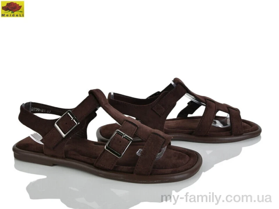 Босоніжки штучна замша коричневий жінки -, Жіночі босоніжки оптом