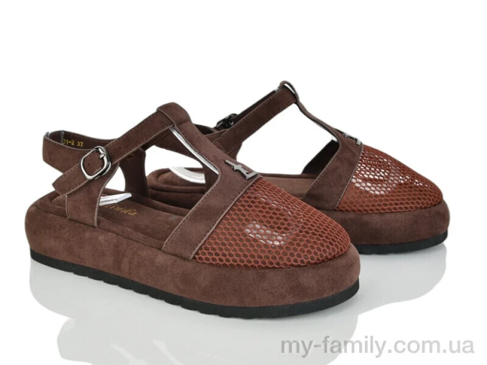 Босоніжки штучна замша коричневий жінки -, Жіночі босоніжки оптом