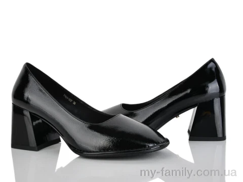Туфлі штучний лак чорний жінки -, Туфлі жіночі оптом