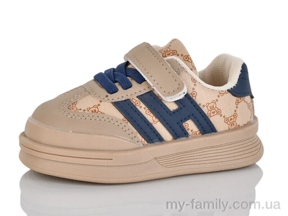 Кросівки штучна шкіра коричневий діти унісекс, Дитячі кросівки оптом