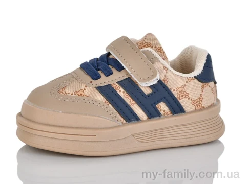 Кросівки штучна шкіра коричневий діти унісекс, Дитячі кросівки оптом