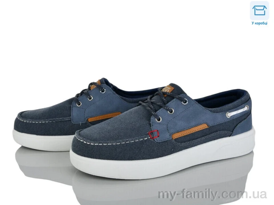 Кросівки штучний нубук-текстиль синій чоловіки -, Чоловічі кросівки оптом