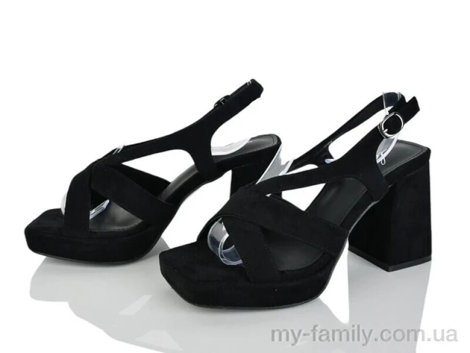 Босоніжки штучна замша чорний жінки -, Жіночі босоніжки оптом