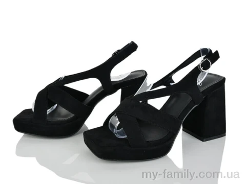 Босоніжки штучна замша чорний жінки -, Жіночі босоніжки оптом