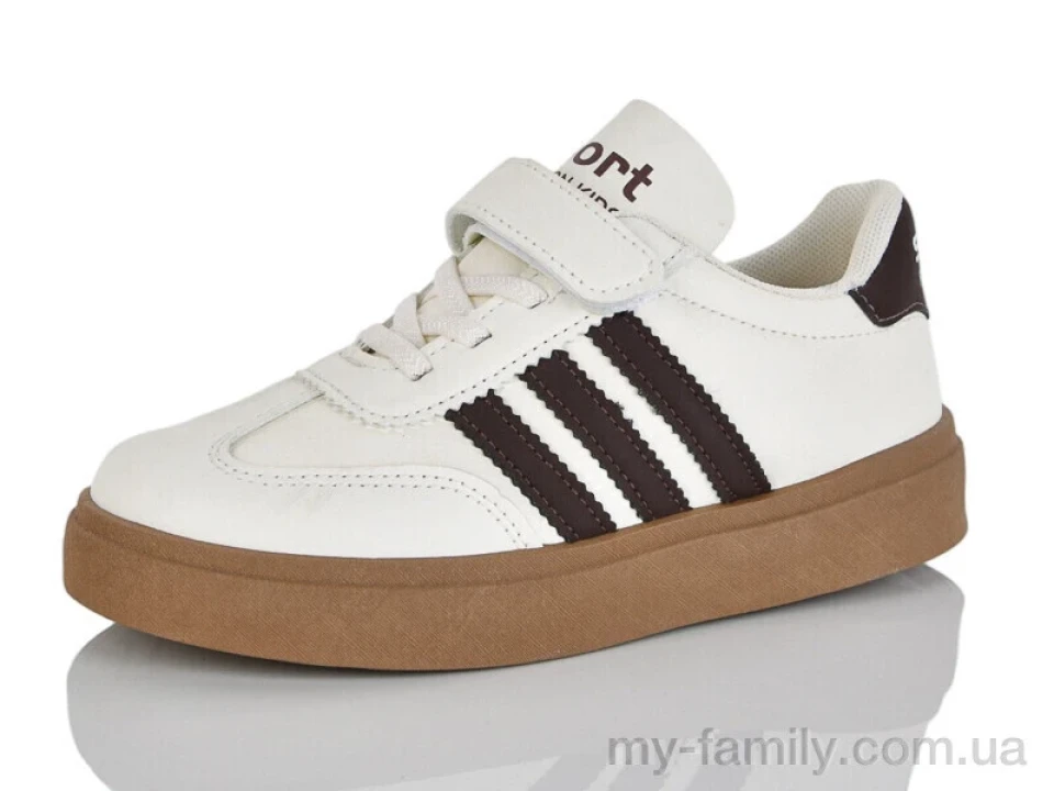 Кросівки штучна шкіра бежевий діти унісекс, Дитячі кросівки оптом