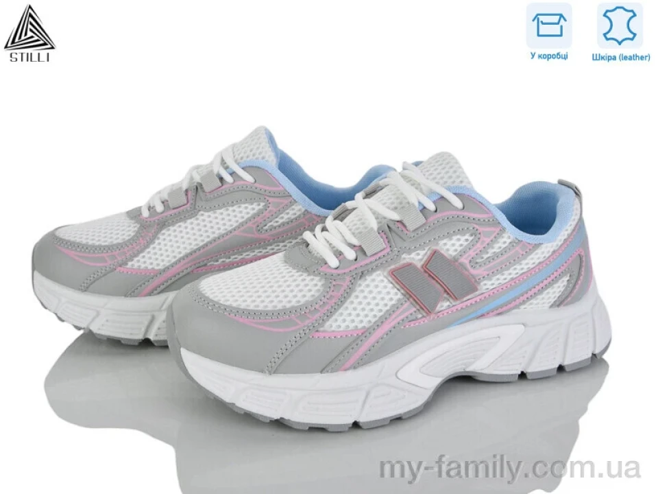 Кросівки натуральна шкіра-текстиль сірий жінки -, Жіночі кросівки оптом