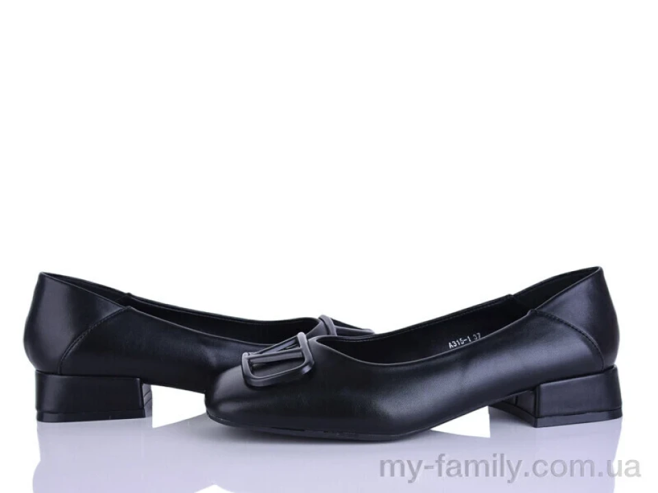 Туфлі штучна шкіра чорний жінки -, Туфлі жіночі оптом