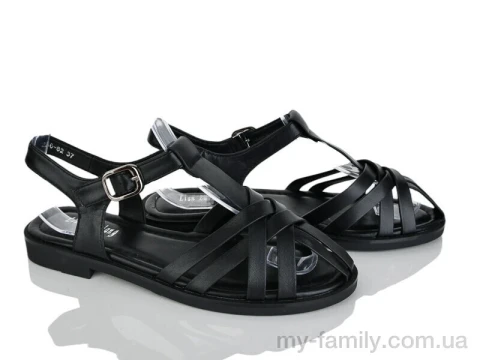 Босоніжки штучна шкіра чорний жінки -, Жіночі босоніжки оптом