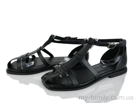 Босоніжки штучна шкіра чорний жінки -, Жіночі босоніжки оптом