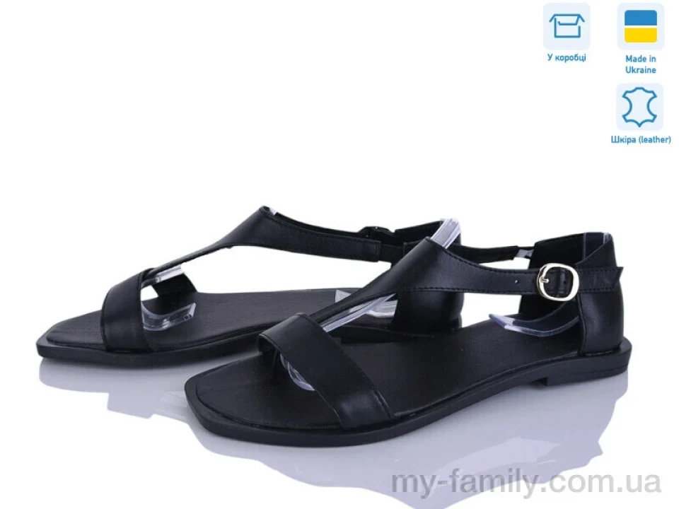 Босоніжки натуральна шкіра чорний жінки -, Жіночі босоніжки оптом