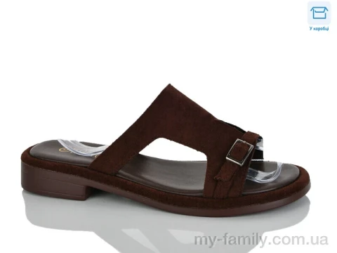 Шльопанці штучна замша коричневий жінки -, Жіночі шльопанці оптом