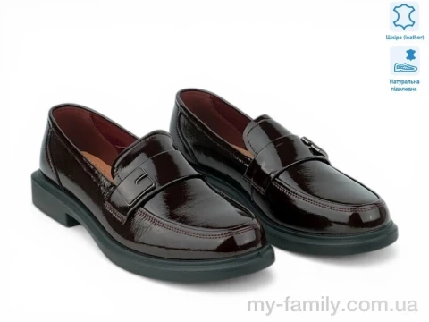 Туфлі натуральна шкіра бордовий жінки -, Туфлі жіночі оптом