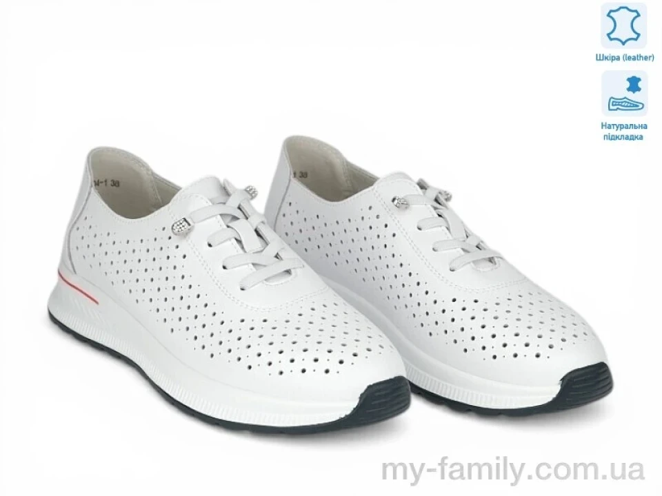 Кросівки натуральна шкіра білий жінки -, Жіночі кросівки оптом